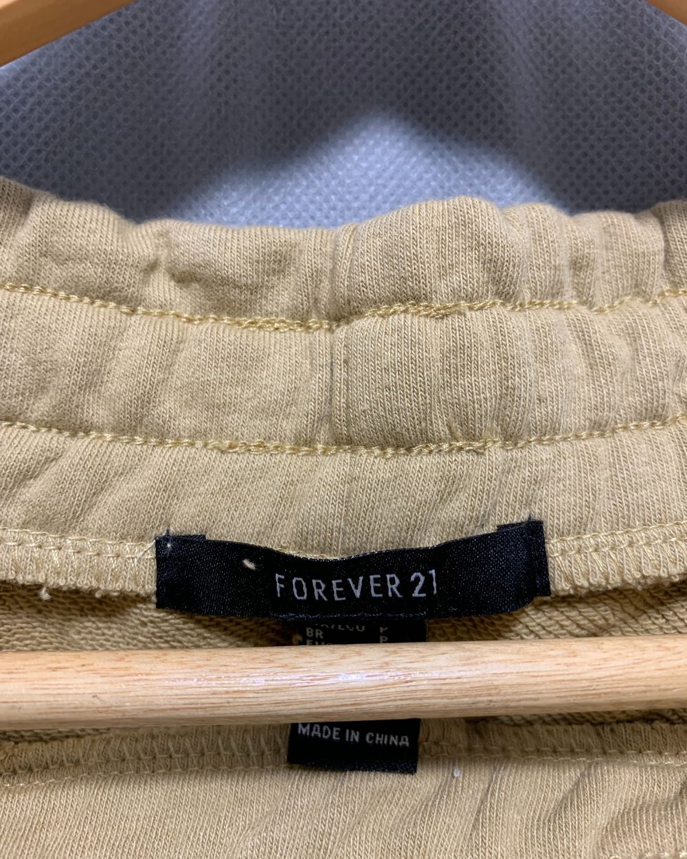 Forever 21 Cream Sport Winter Trouser For Women S