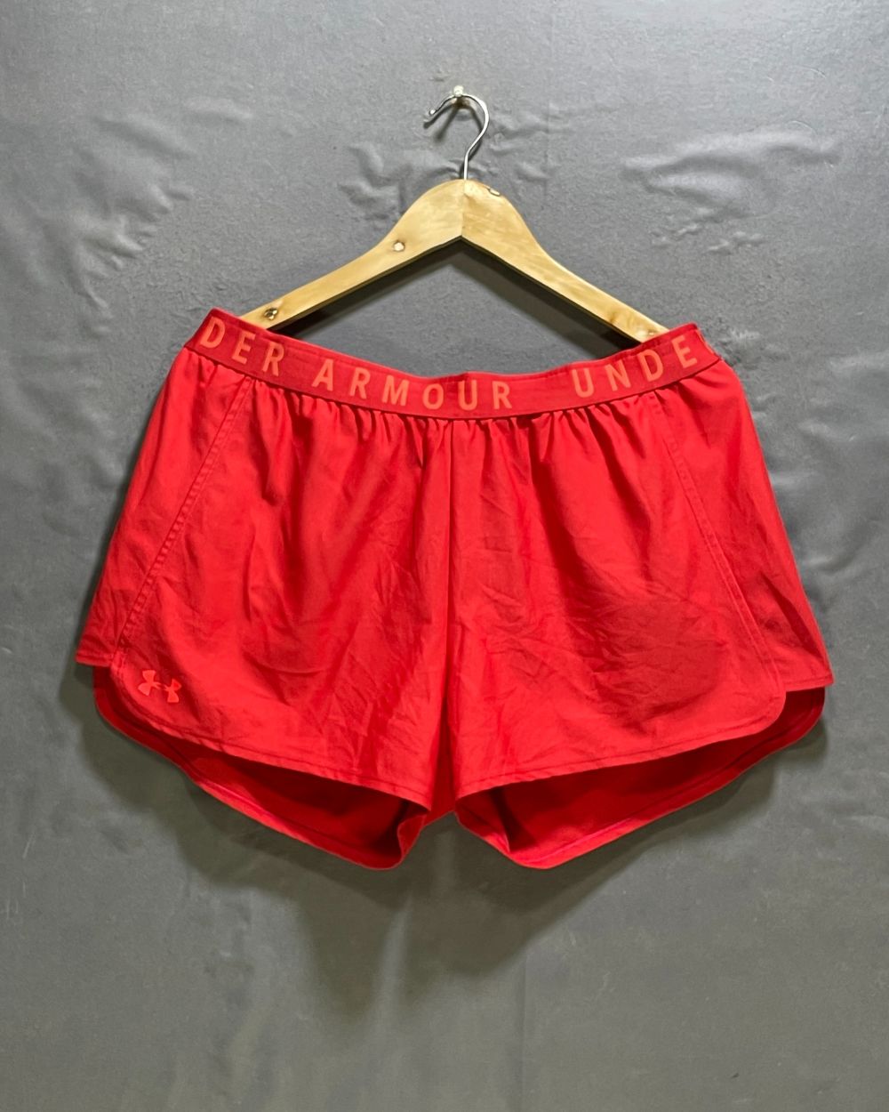 Under Armour Red Sport Short For Women XL | ThriftHub.pk