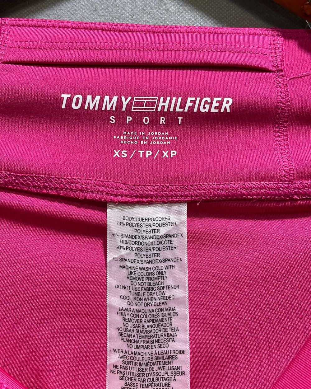 Tommy Hilfiger Pink Sport Tights For Women XS | ThriftHub.pk