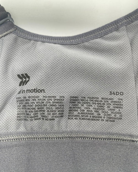 All In Motion Gray Sport Bra For Women S | ThriftHub.pk