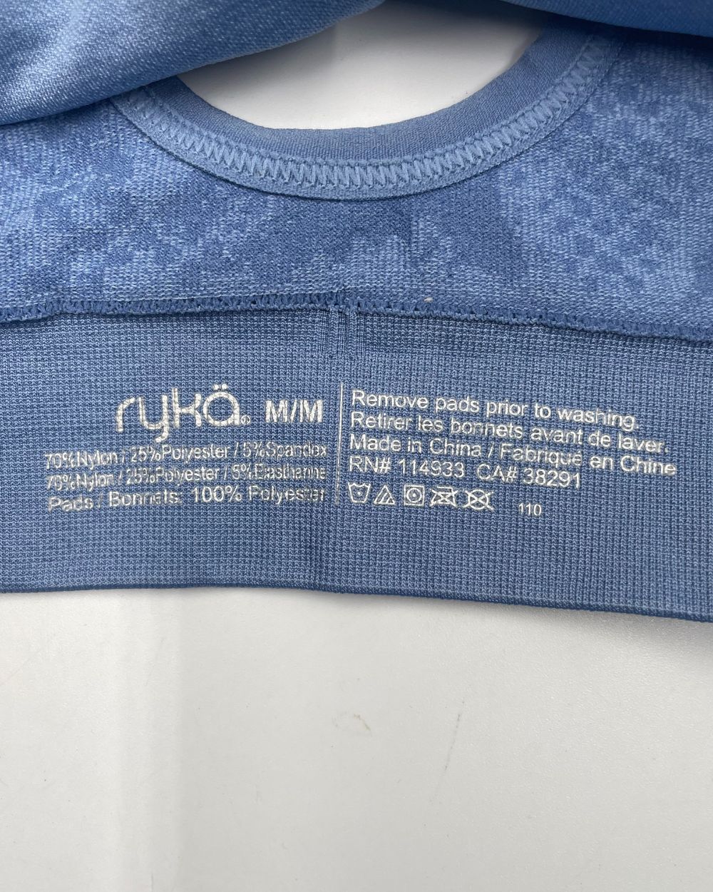 Ryka Blue Cotton Bra For Women Medium | ThriftHub.pk