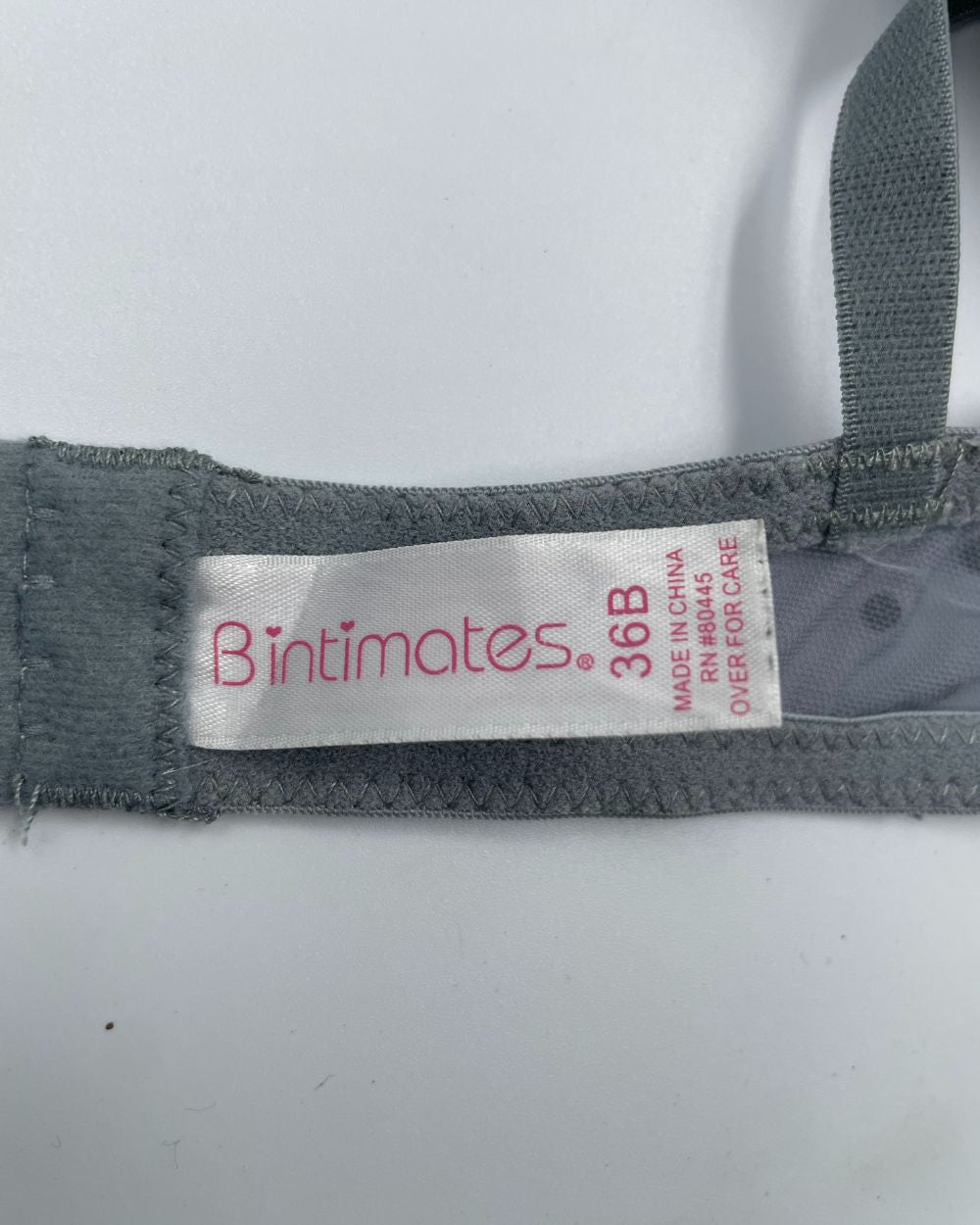 Bintimates Gray Sport Bra For Women M | ThriftHub.pk