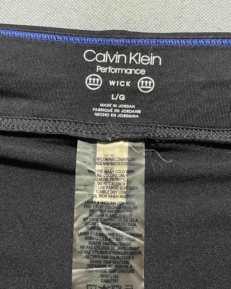 Calvin Klein Black Sport Gym Tights For Girls L | ThriftHub.pk