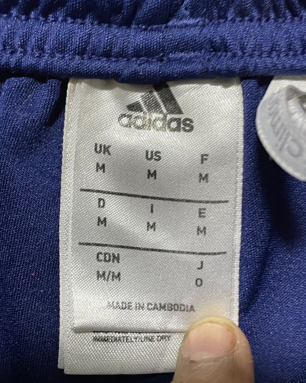 Adidas Blue Sport Short For Women Medium | ThriftHub.pk