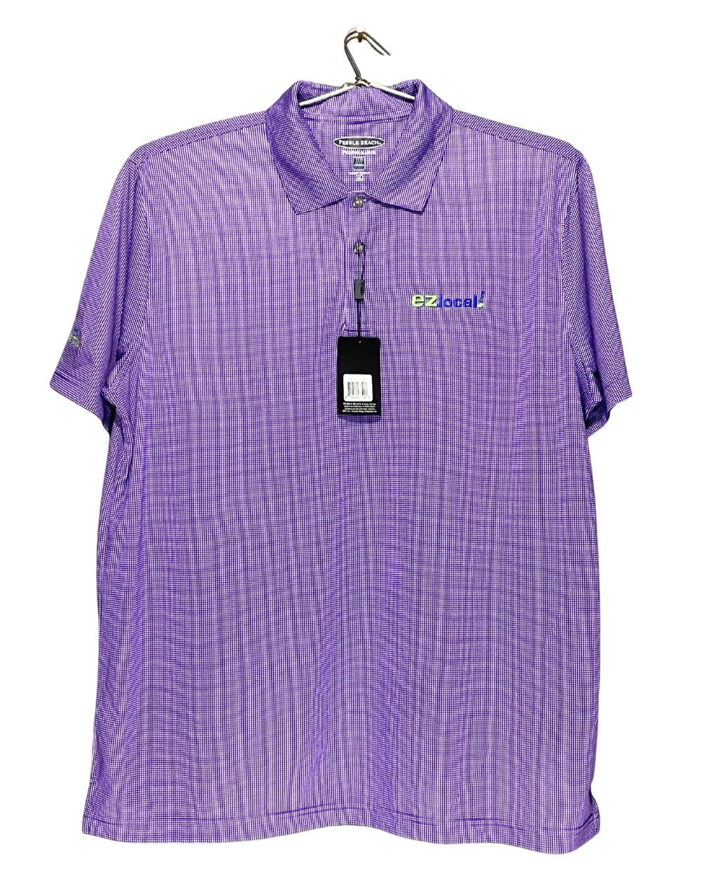 Pebble Beach Purple Sport Polo T Shirt For Men XL | ThriftHub.pk