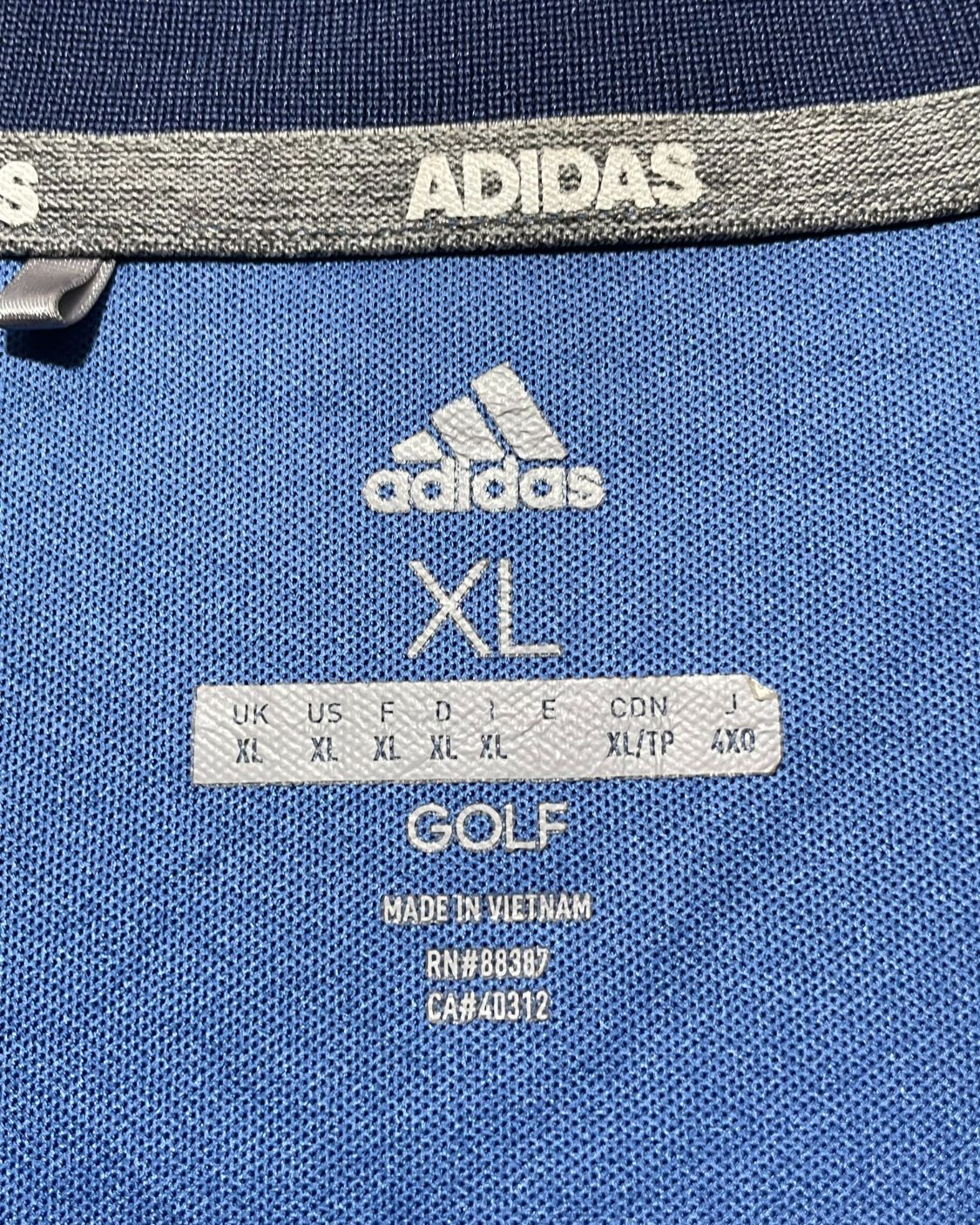 Adidas Blue Sport Polo T Shirt For Men XL | ThriftHub.pk