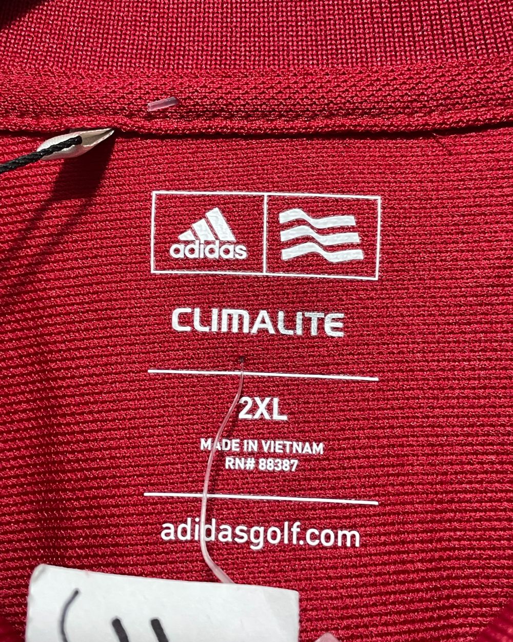 Adidas Red Sport Polo T Shirt For Women XXL | ThriftHub.pk