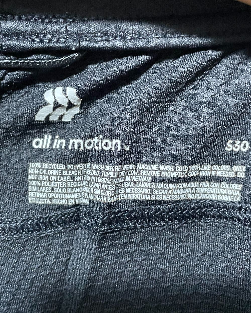 All In Motion Black Sport Trouser For Women M