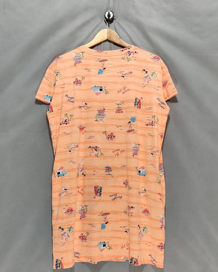 Joyspun Orange Sport T Shirt For Women XX Large