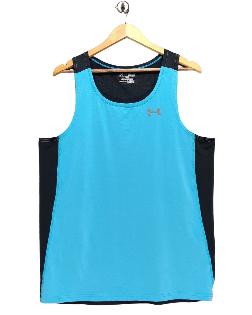 Under Armour Blue Sport Vest T Shirt For Women M