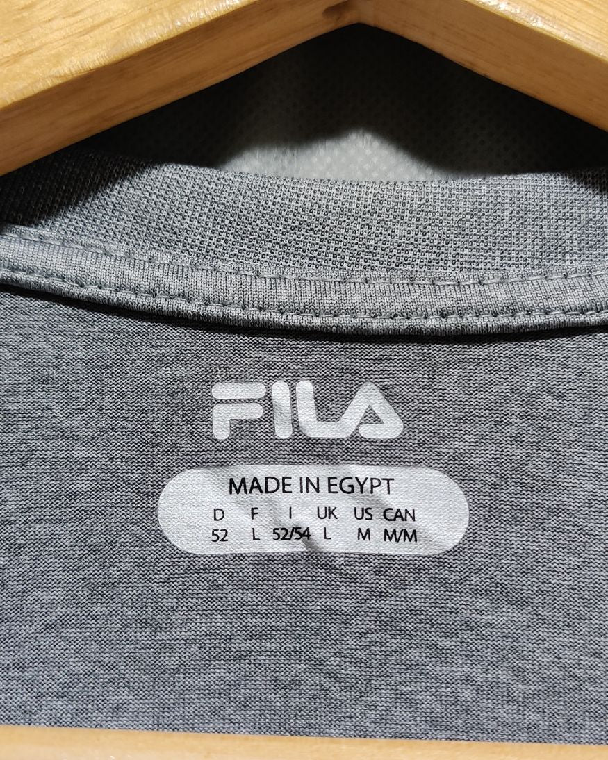 Fila Gray Sport T Shirt For Men L