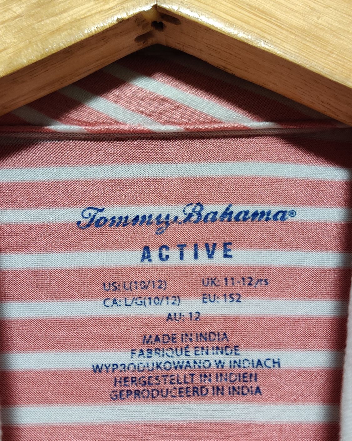 Tommy Bahama Pink Sport Polo T Shirt For Boy 12 Years