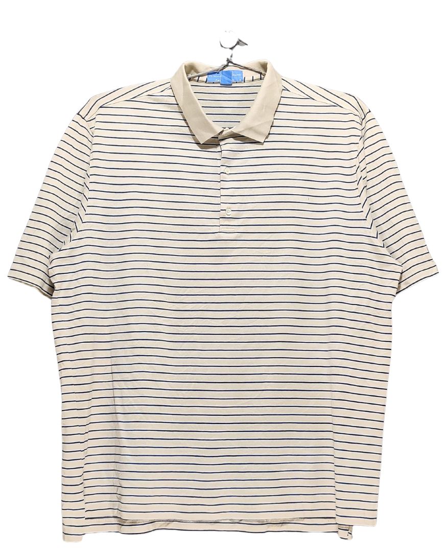 Fairway & Greene Cream Sport Polo T Shirt For Men XL