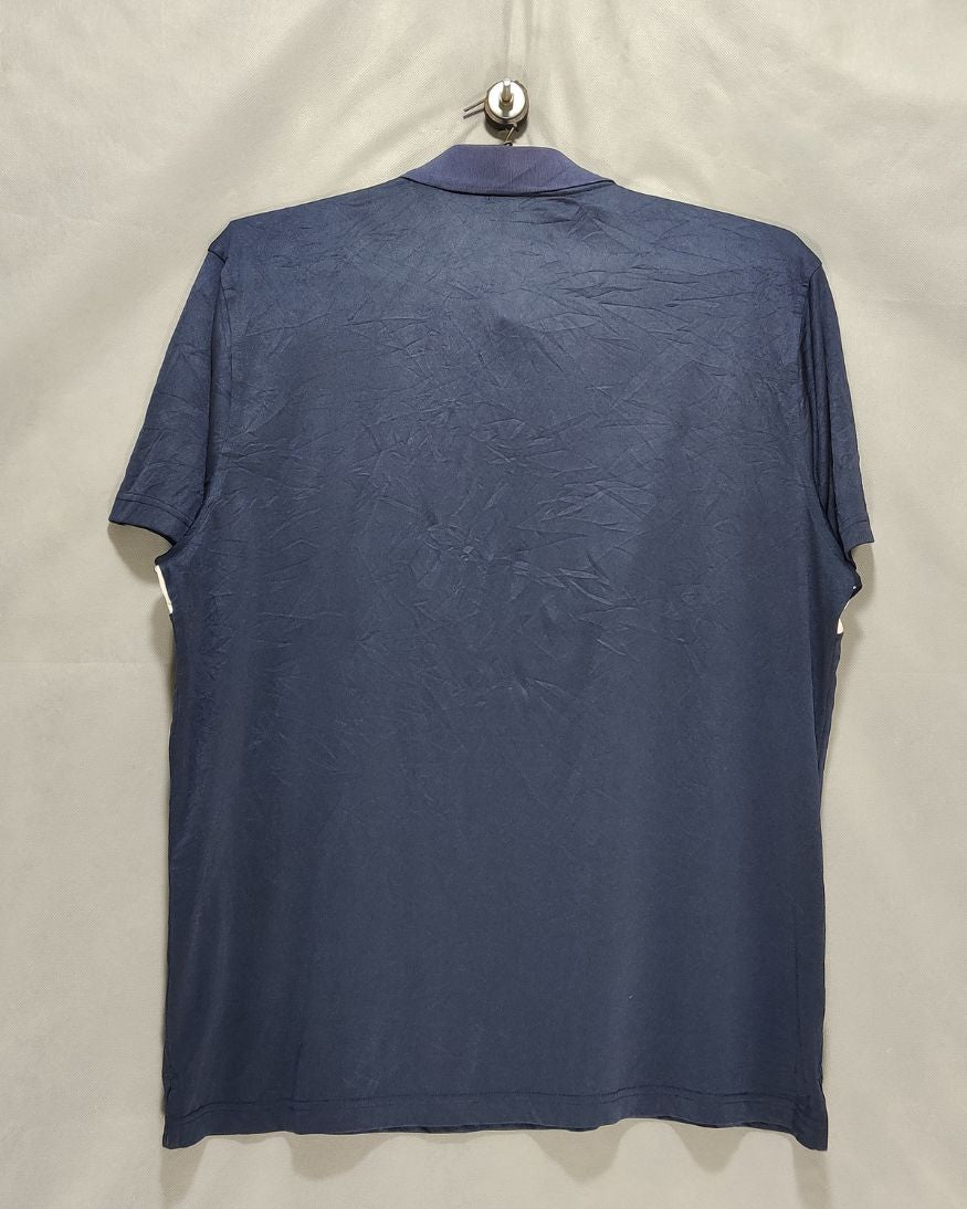 Izod Blue Sport Polo T Shirt For Men XXL