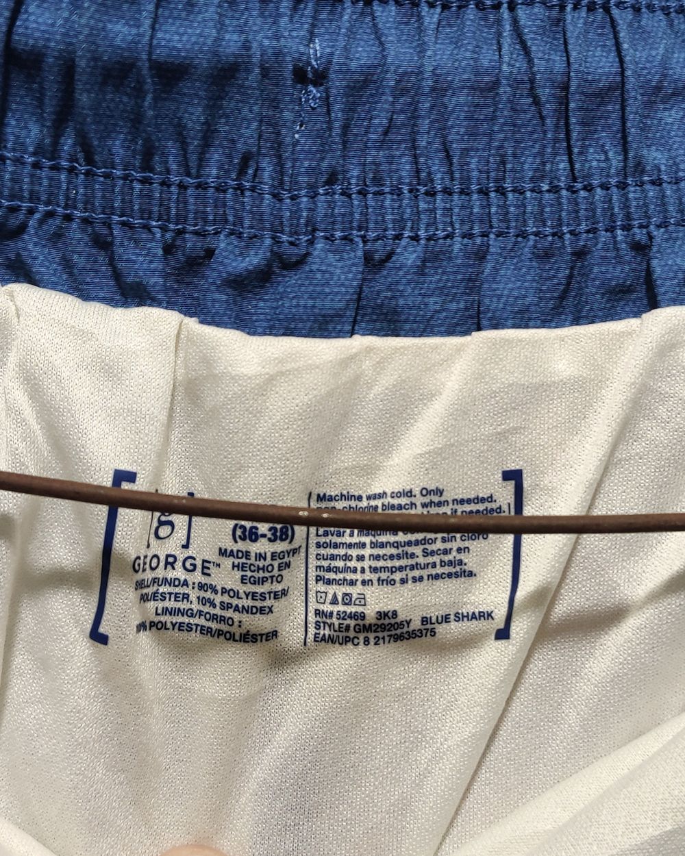 George Blue Parachute Short For Men L