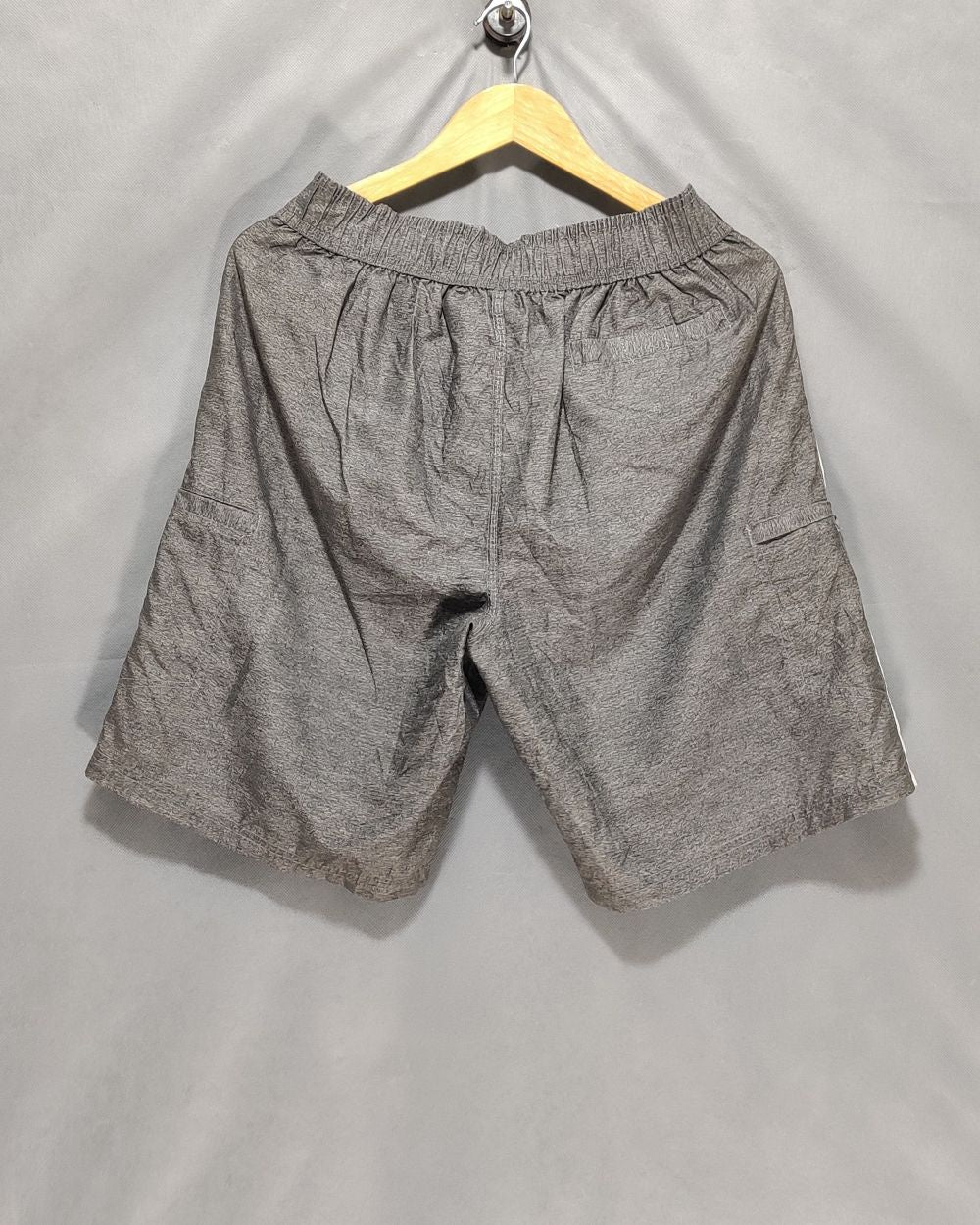 Wave Zone Gray Parachute Short For Men L