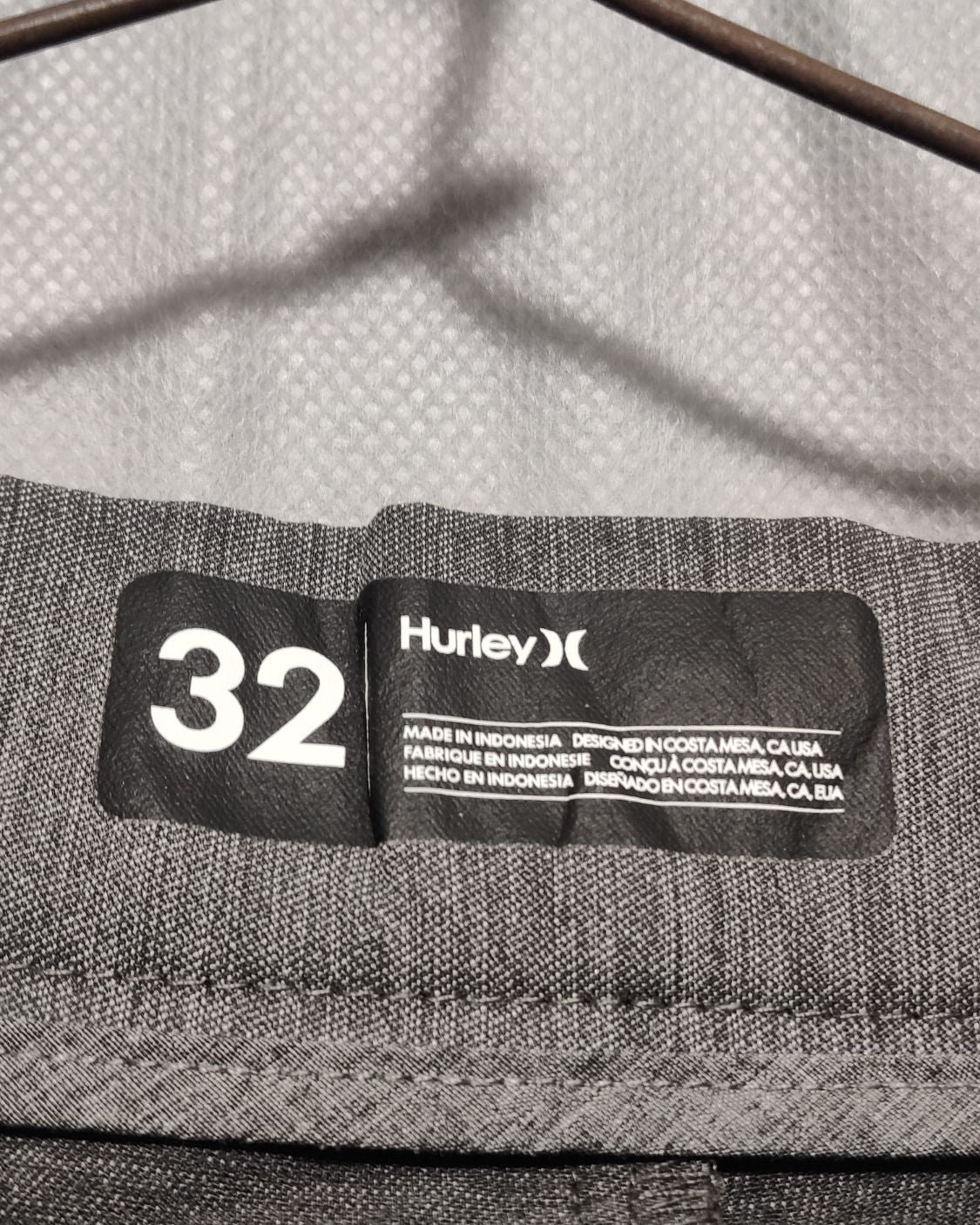Hurley Gray Golf Short For Men L