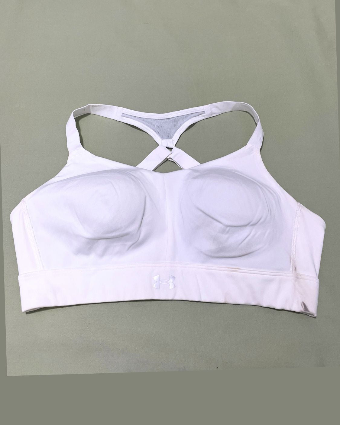 Under Armour White Sport Bra For Women M