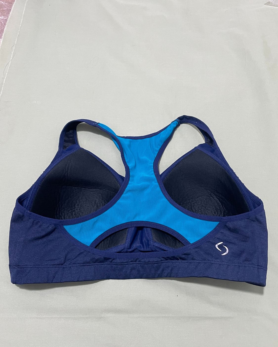 Thrift Hub Blue Sport Bra For Women Large