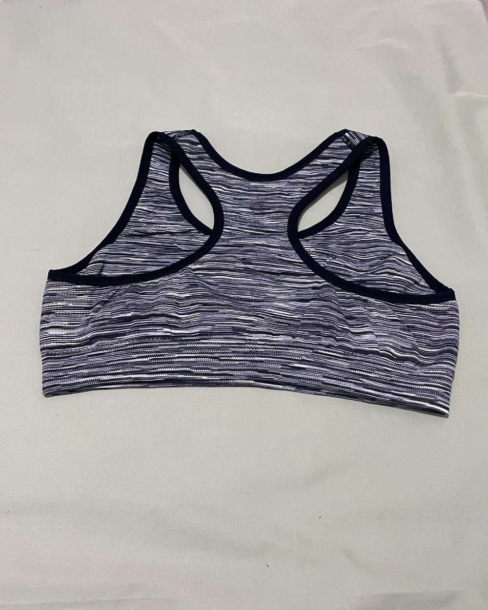 Thrift Hub Gray Sport Bra For Women Large