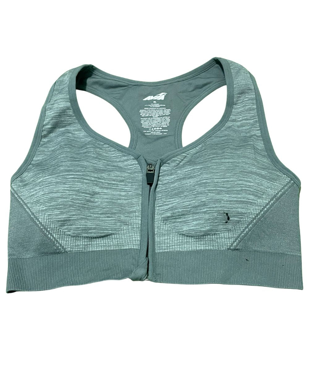 Avia Gray Sport Bra For Women Large