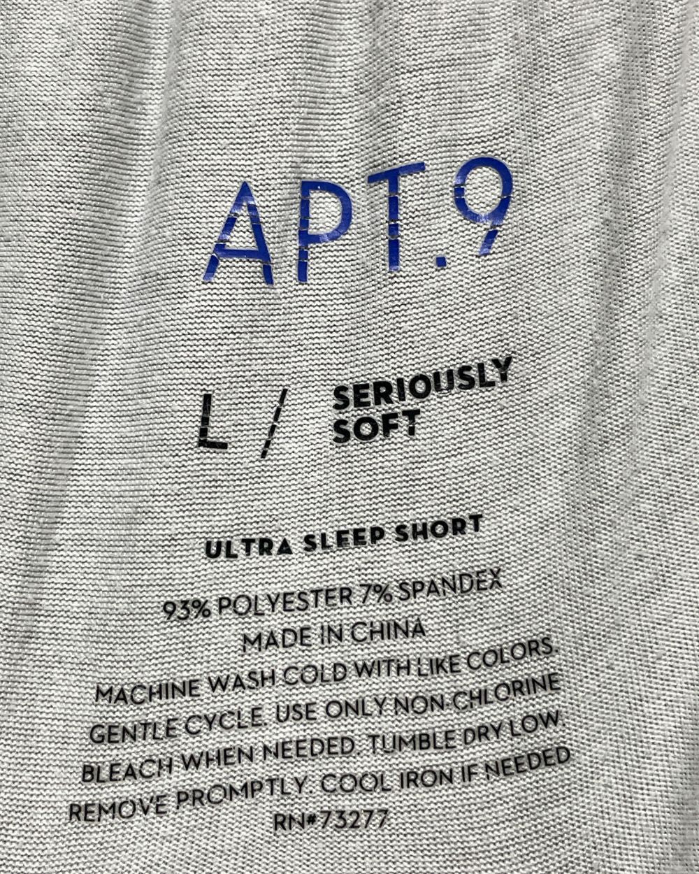 APT.9 Gray Sport Short For Men XL