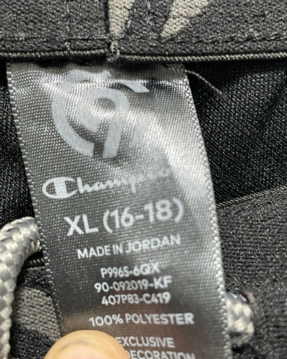 Champion Black Sport Trouser For Men M