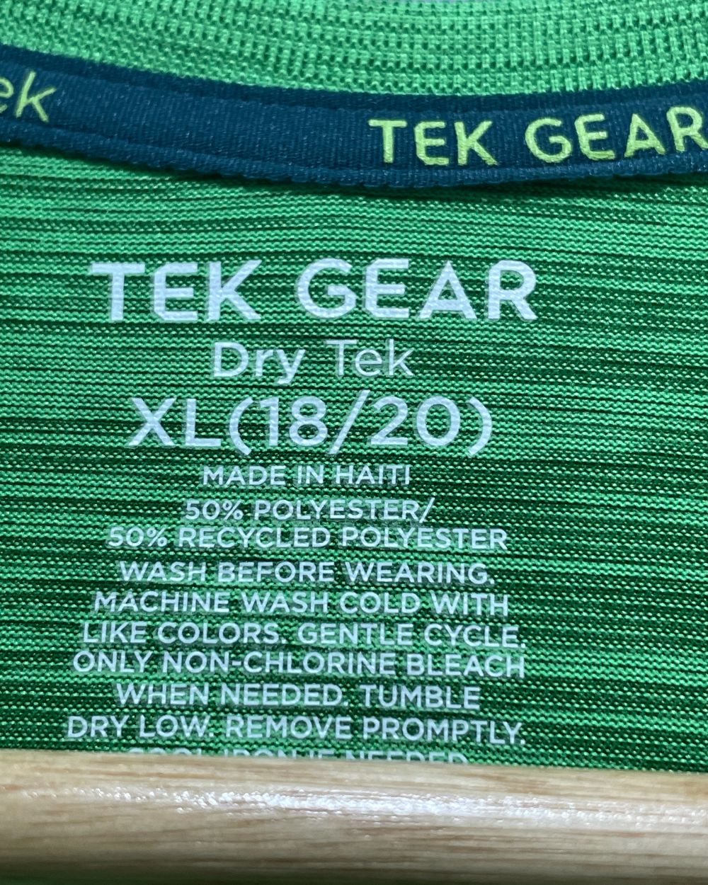 Tek Gear Green Sport T Shirt For Men S