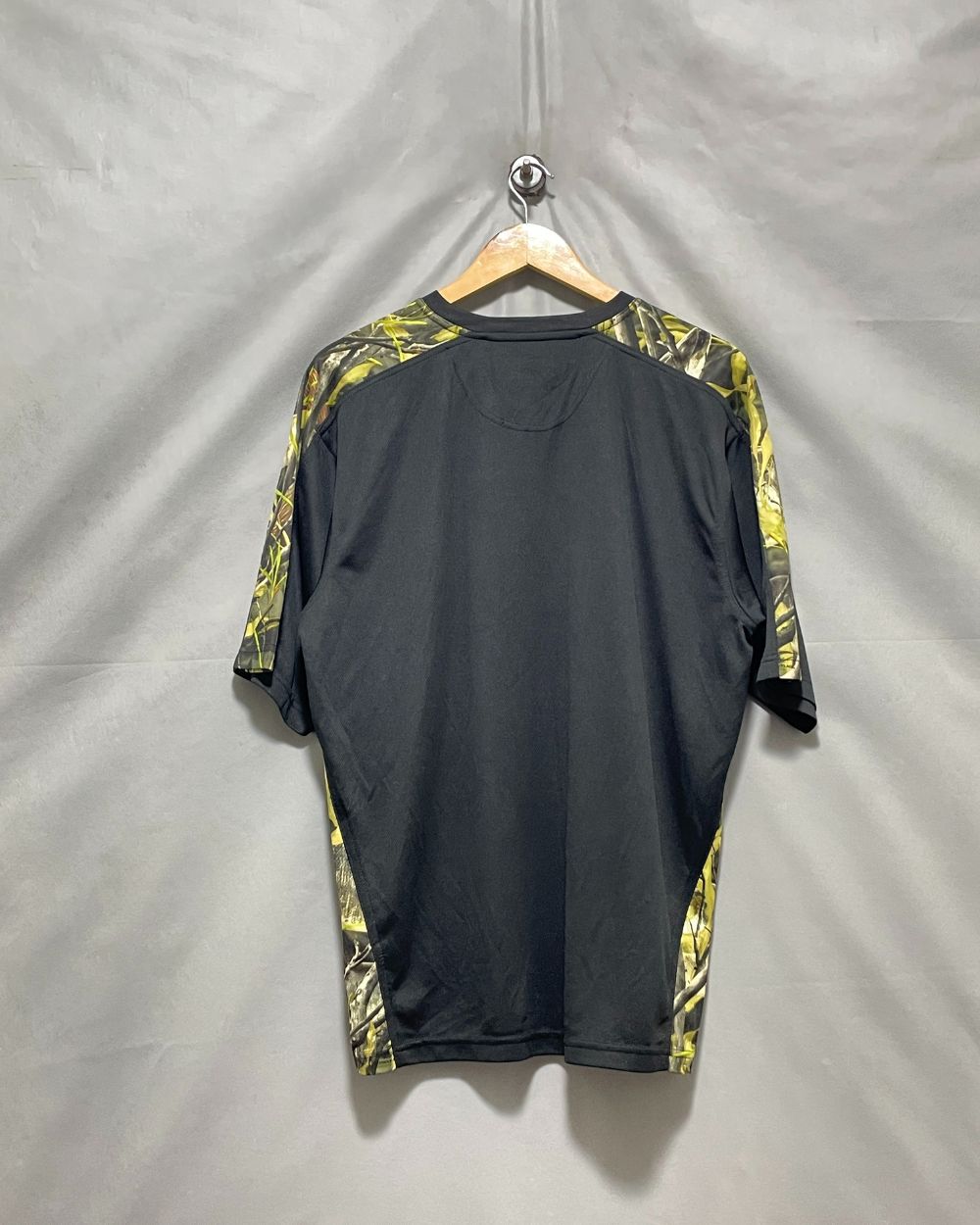 Fishouflage Black Sport T Shirt For Men L