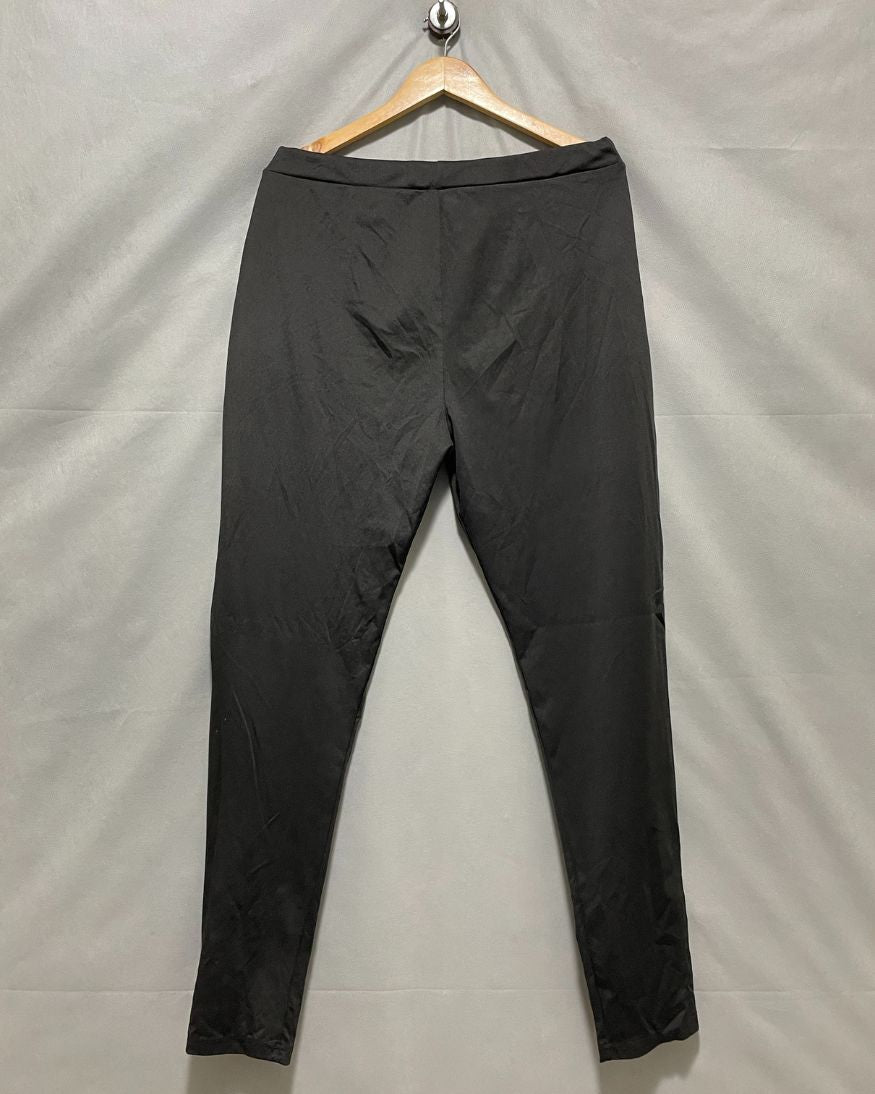 Thrift Hub Black Sport Gym Tights For Women XXL