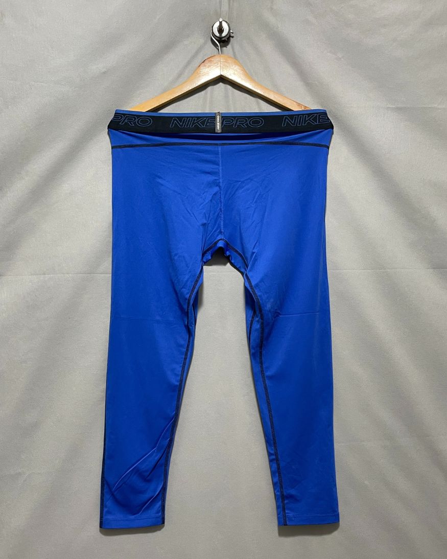 Nike Blue Sport Gym Tights For Women L