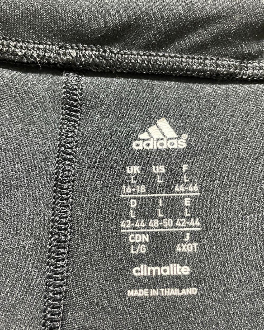 Adidas Black Sport Gym Tights For Women L