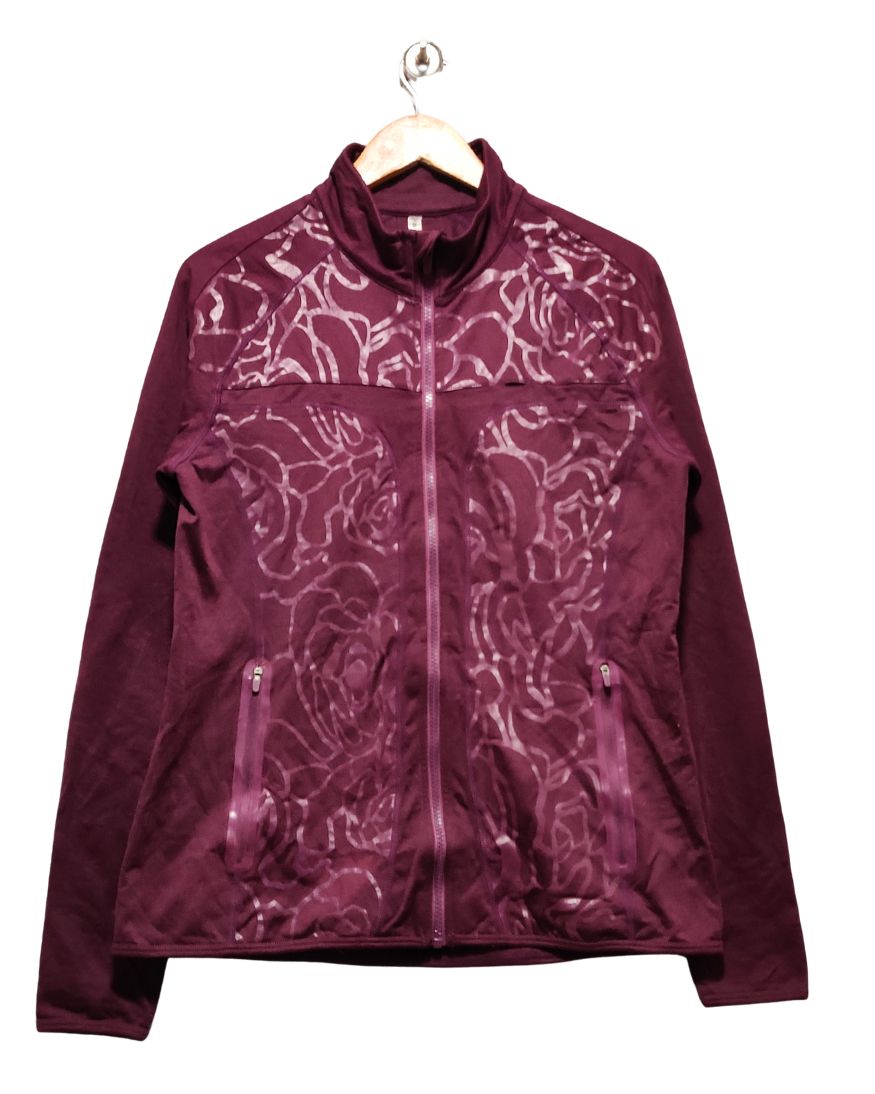 Fabletics Maroon Zipper For Women L