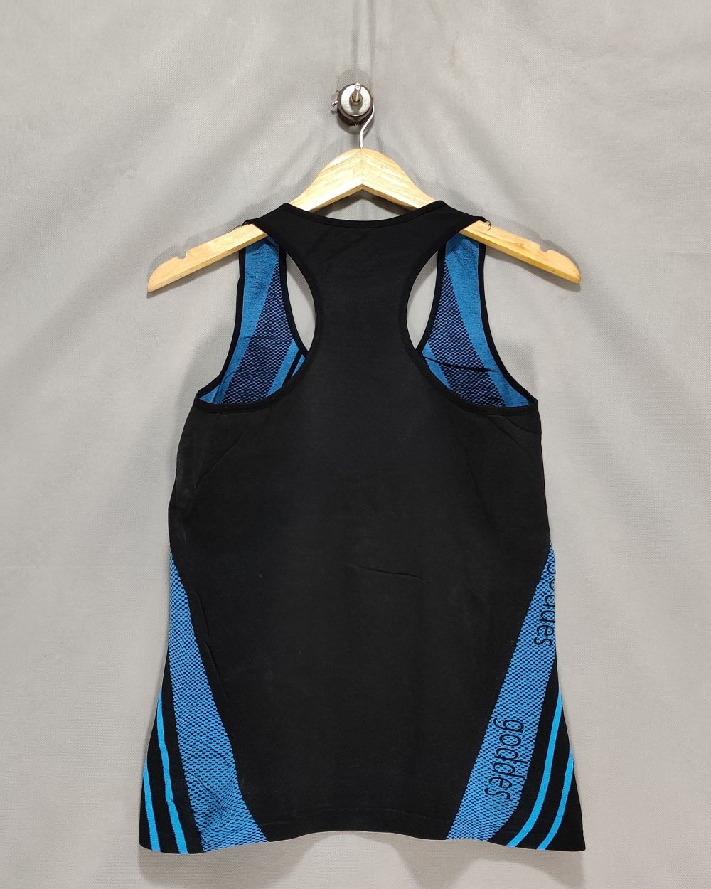 Goddes Black Sport Vest T Shirt For Women M