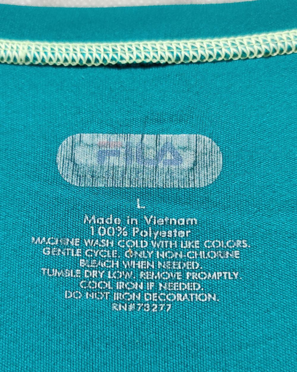 Fila Green Sport T Shirt For Women L