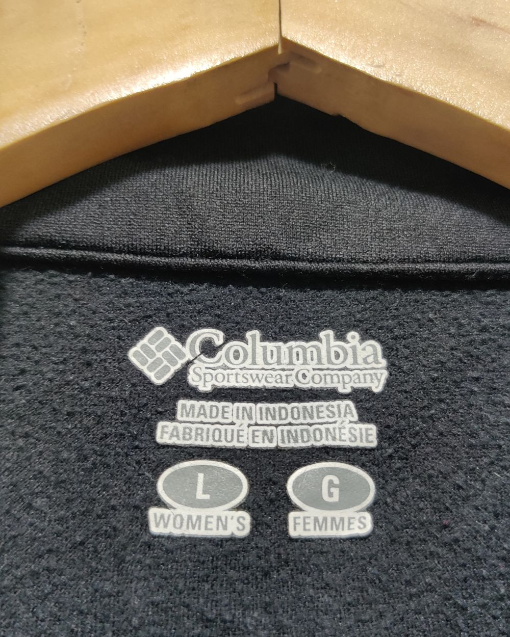 Columbia Black Zipper For Women L