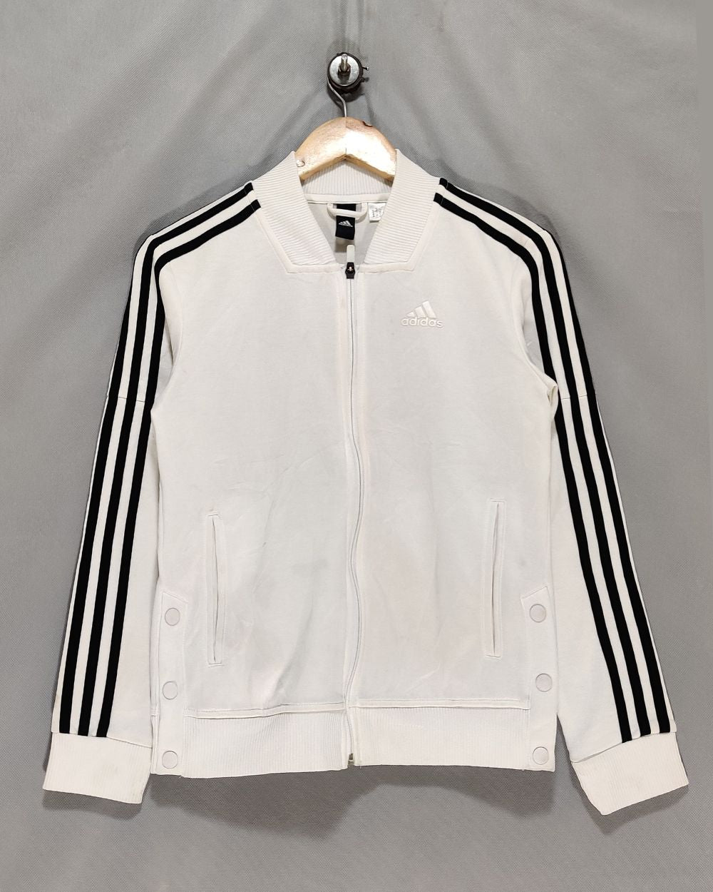 Adidas White Zipper For Women M