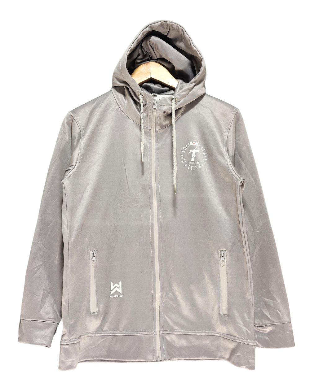 Titans Ties Gray Zipper For Women L