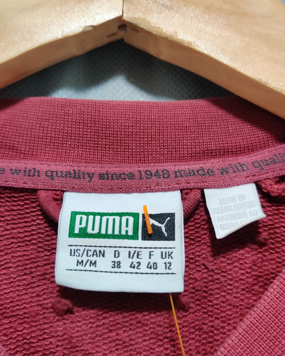 Puma Maroon Zipper For Women M