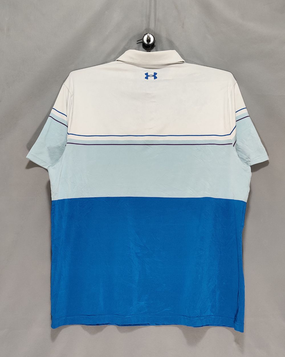 Under Armour White Sport Polo T Shirt For Men XXL