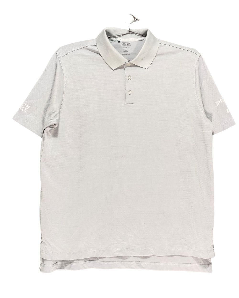 Adidas Gray Sport Polo T Shirt For Men XL