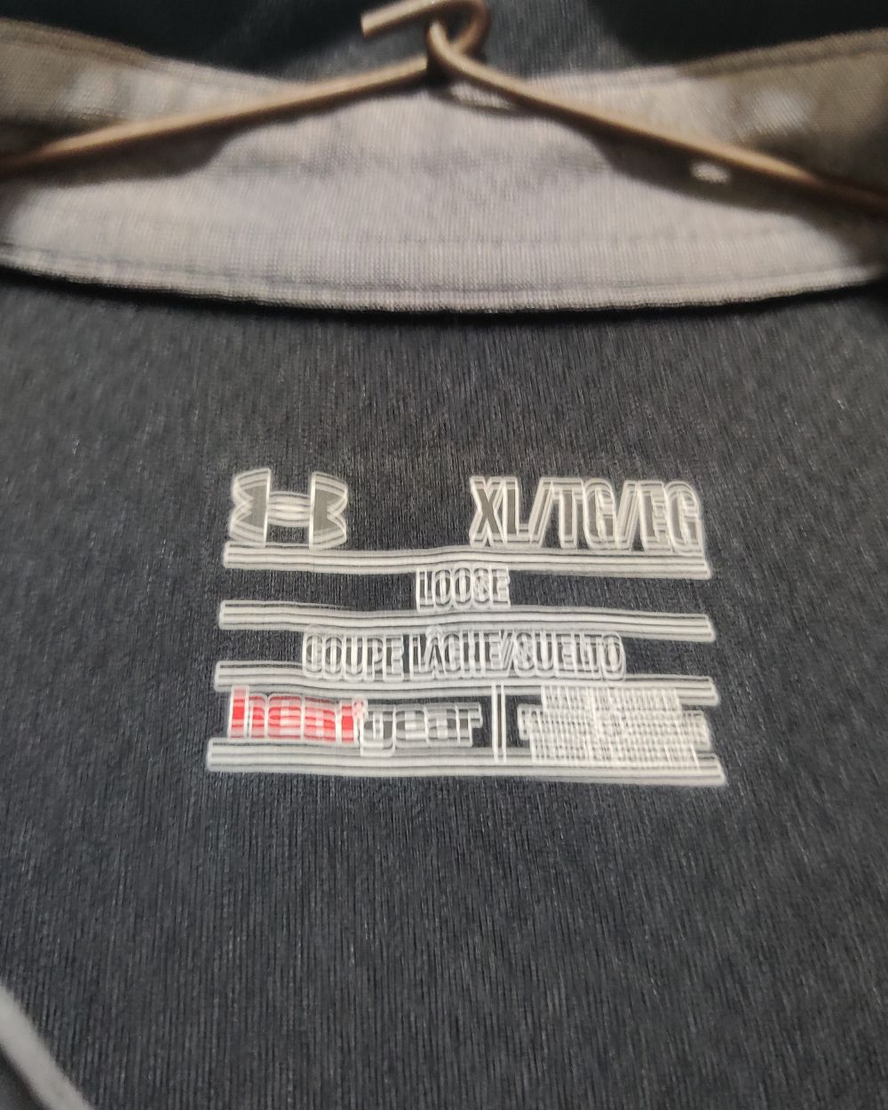 Under Armour Black Sport Polo T Shirt  For Men X Large