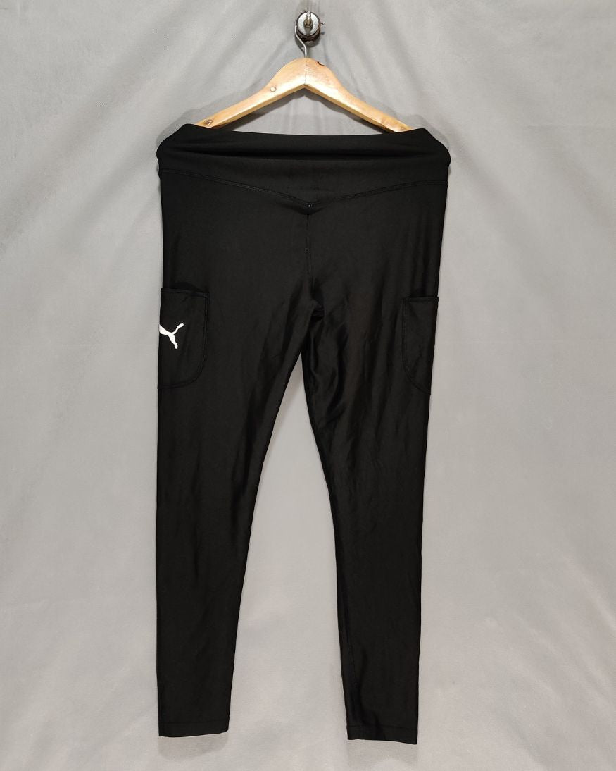 Puma Black Sport Tights For Women XL