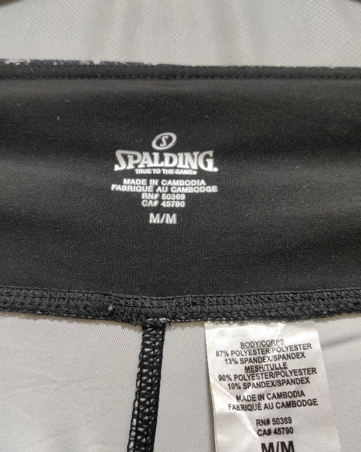 Spalding Gray Sport Tights For Women M