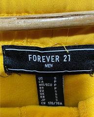 Forever 21 Yellow Sport Trouser For Men Small