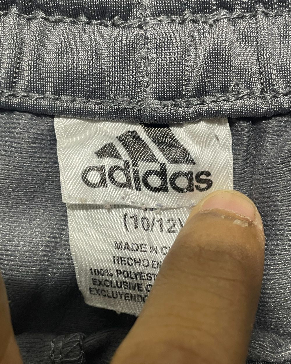Adidas Gray Sport Trouser For Men X Small