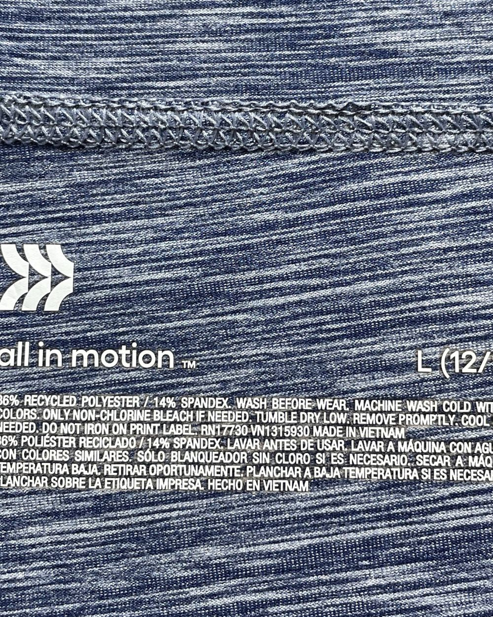 All In Motion Blue Sport Trouser For Women L | ThriftHub.pk