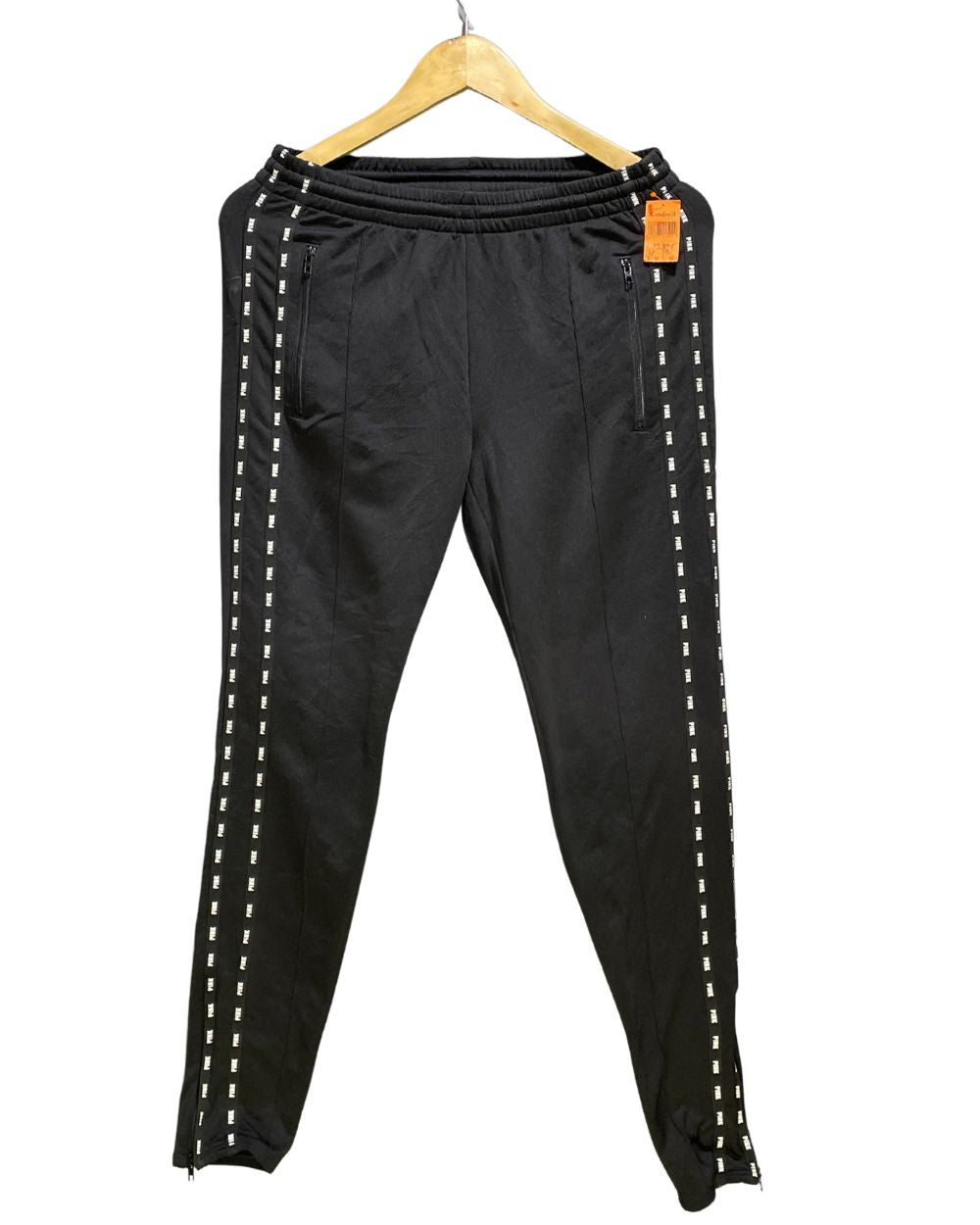Pink Black Sport Trouser For Women Small | ThriftHub.pk