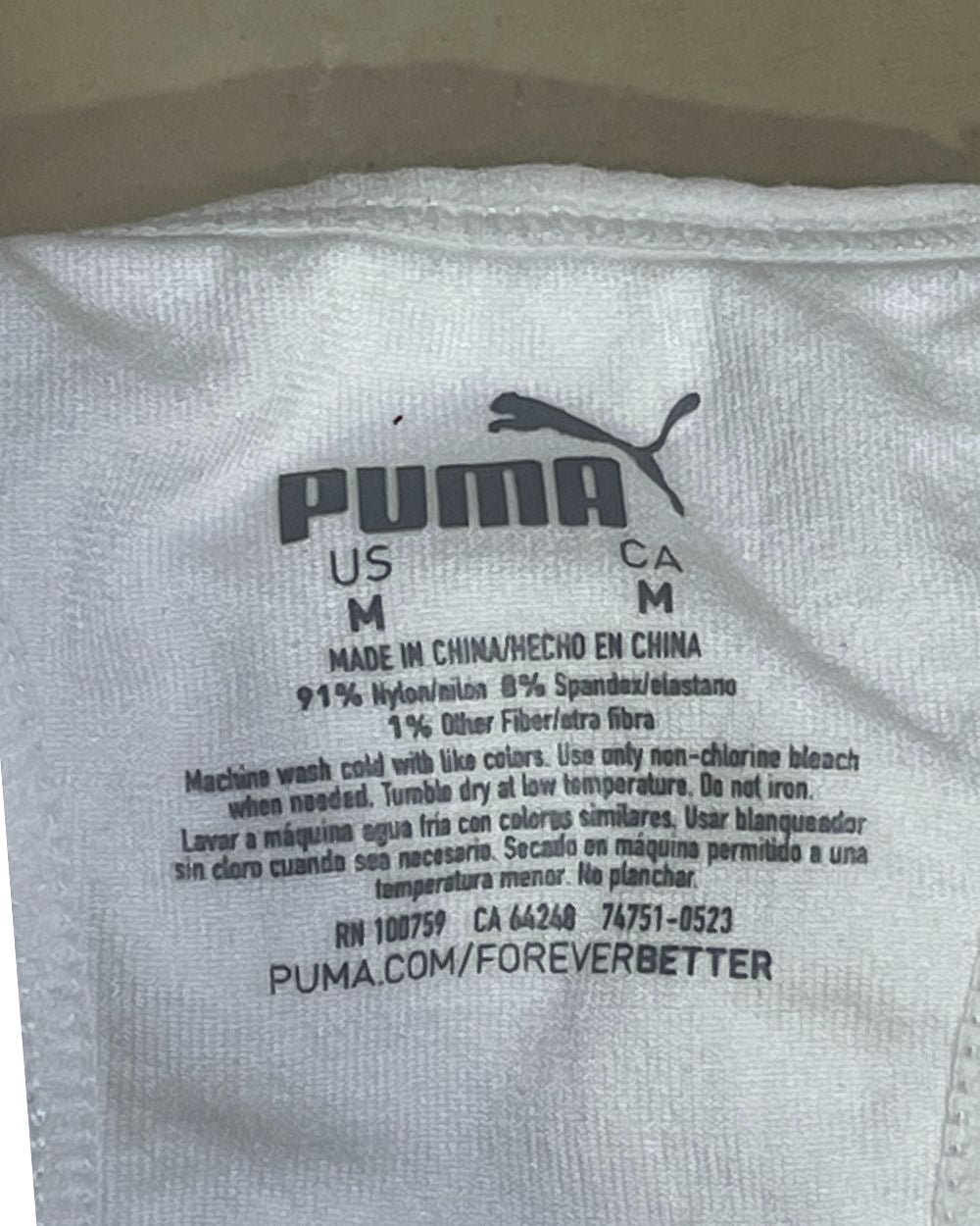 Puma White Bra For Women Medium | ThriftHub.pk