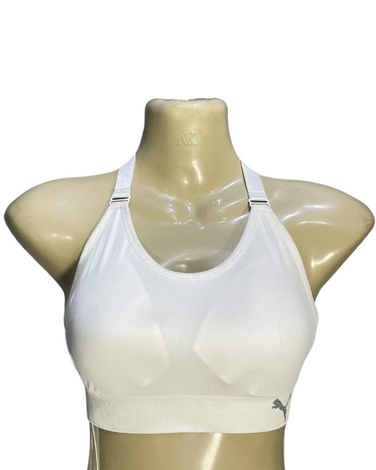 Puma White Bra For Women Medium | ThriftHub.pk
